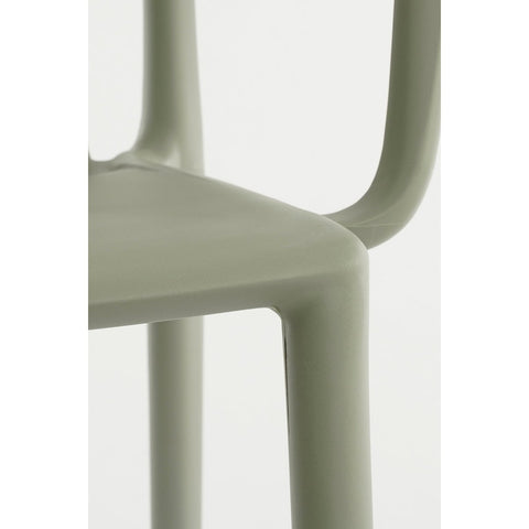Paloma Tuinstoel - L53 x B53 x H78 cm - Polypropyleen - Groen