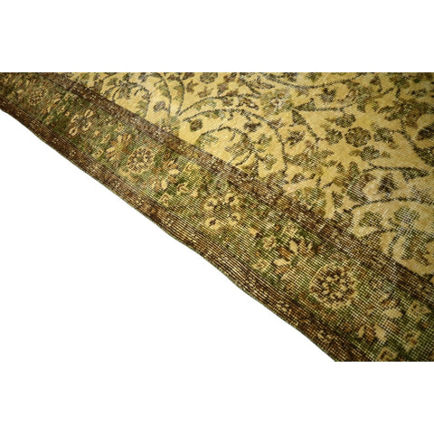 Geel vintage vloerkleed - 282x170 cm - HANDGEMAAKT