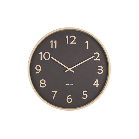 Wandklok Puur Houtnerf Medium