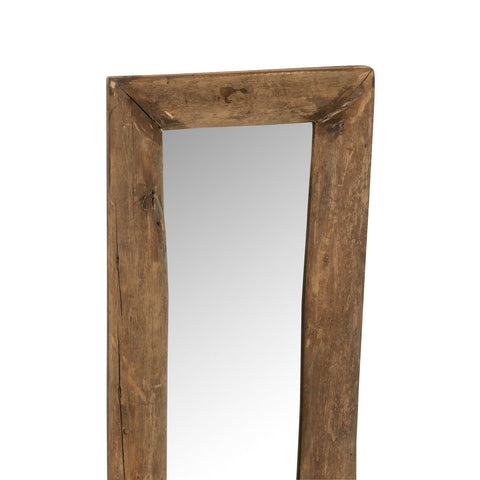 J-Line spiegel Rechthoek - hout - bruin - small