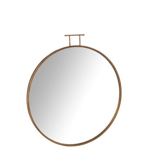 J-Line spiegel Anto - mdf - goud - groot - Ø 85 cm