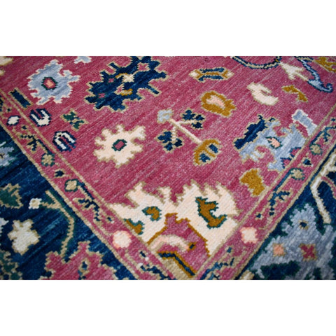 Roze Azeri vloerkleed - 188x126 cm - HANDGEMAAKT