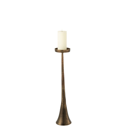 J-Line kandelaar Luky - aluminium - brons - groot