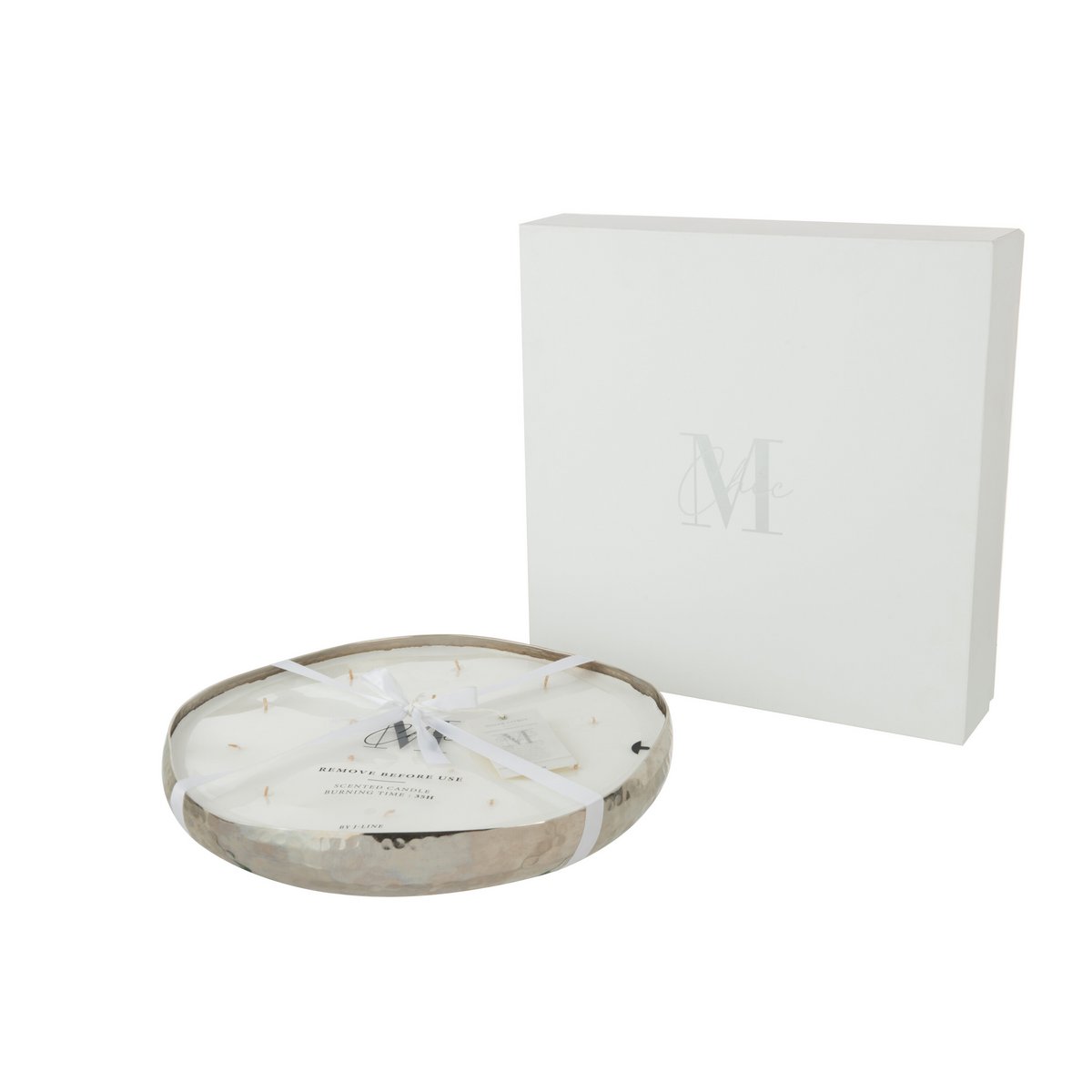 J-Line Geurkaars M-Chic Metaal Zilver X-Large