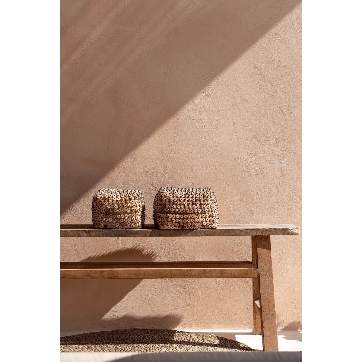 De Kokosnootmand - Naturel - Set van 2