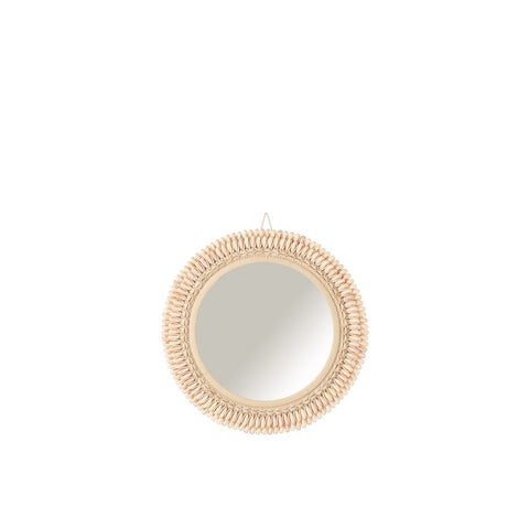J-line spiegel Mona Schelpen - lichtrose - large