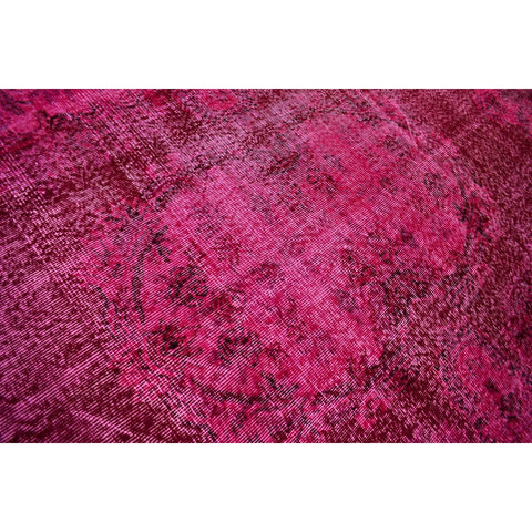 Roze vintage vloerkleed - 300x185 cm - HANDGEMAAKT
