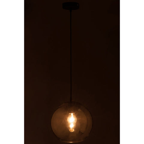 J-Line lamp Bol Spiegel - glas - zilver - medium