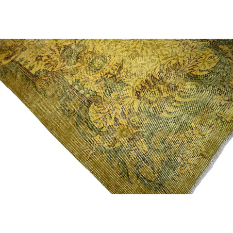 Geel vintage vloerkleed - 262x168 cm - HANDGEMAAKT