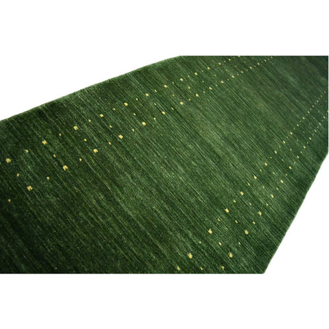 Groene Gabbeh loper - 344x80 cm - HANDGEMAAKT