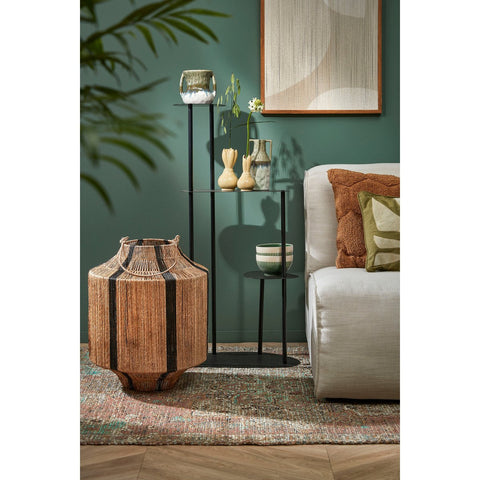 Fonda Plantentafel - L48 x B27 x H100 cm - Metaal - Zwart