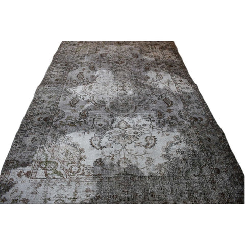 Grijs vintage vloerkleed - 300x193 cm - HANDGEMAAKT