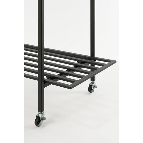 Greenrax Plantenstandaard - L90 x B44 x H190 cm - Metaal - Zwart