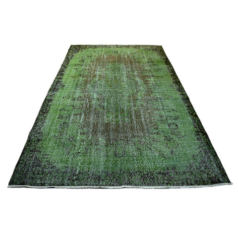 Groen vintage vloerkleed - 267x160 cm - HANDGEMAAKT