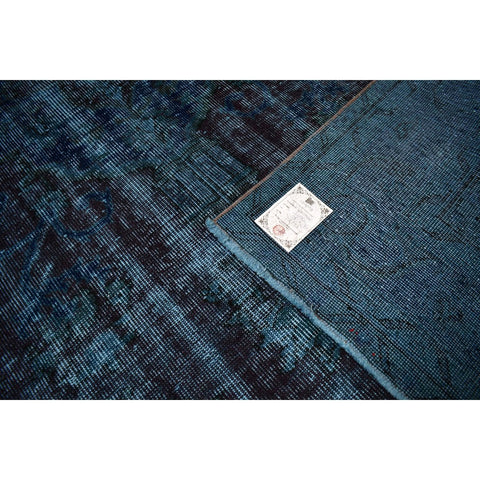 Blauw vintage vloerkleed - 281x174 cm - HANDGEMAAKT