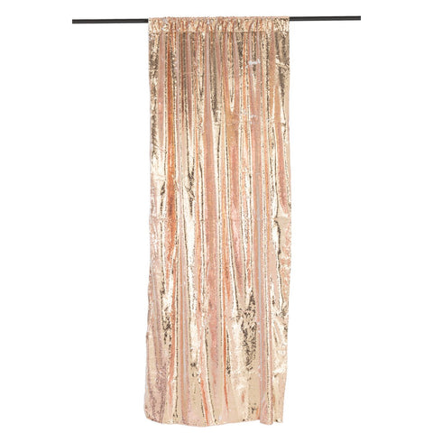 J-Line Gordijn Omkeerbaar Sequin Champagne/Wit