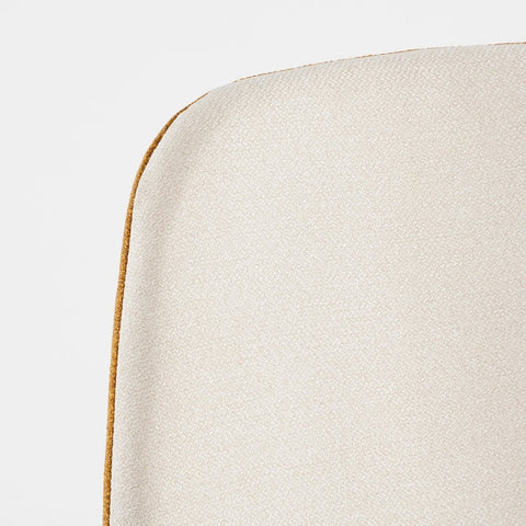 Tallos Eetkamerstoel - Gerecycled Polyester - Off White, Oker