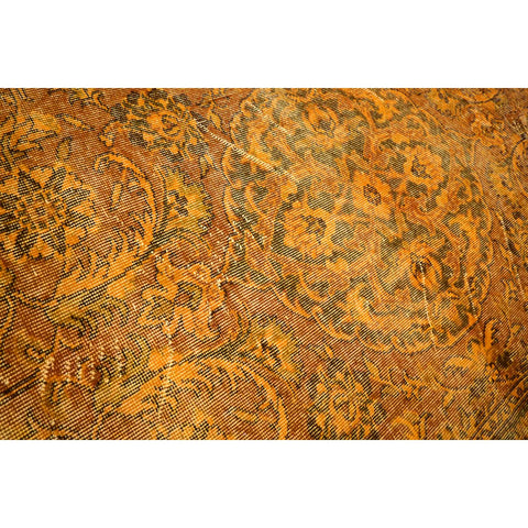 Geel vintage vloerkleed - 234x125 cm - HANDGEMAAKT