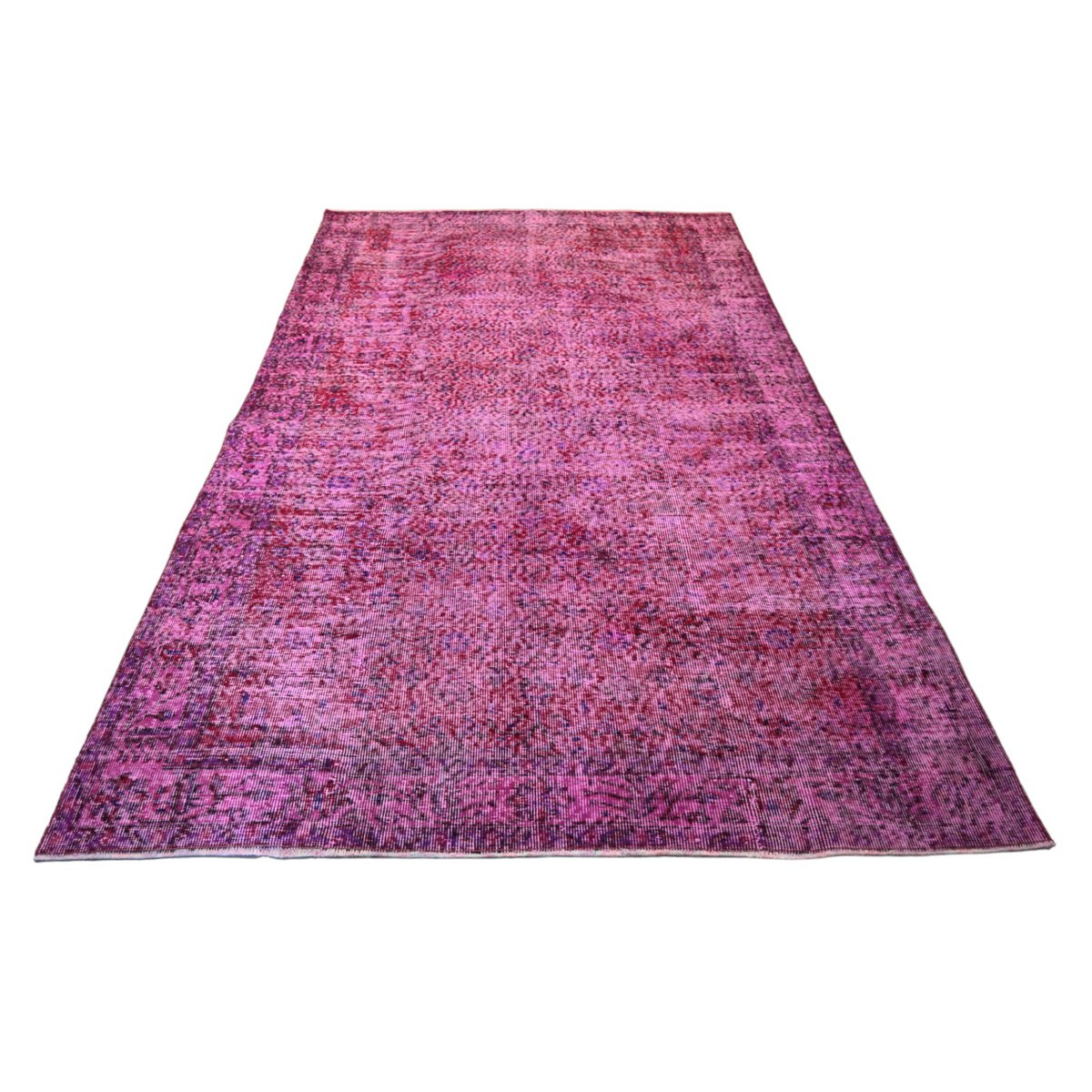 Roze vintage vloerkleed - 278x168 cm - HANDGEMAAKT