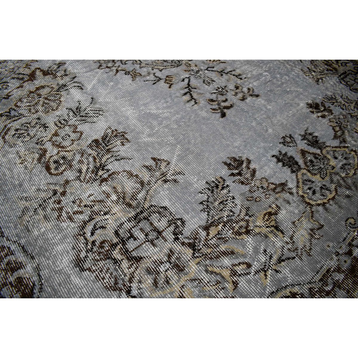 Grijs vintage vloerkleed - 292x178 cm - HANDGEMAAKT