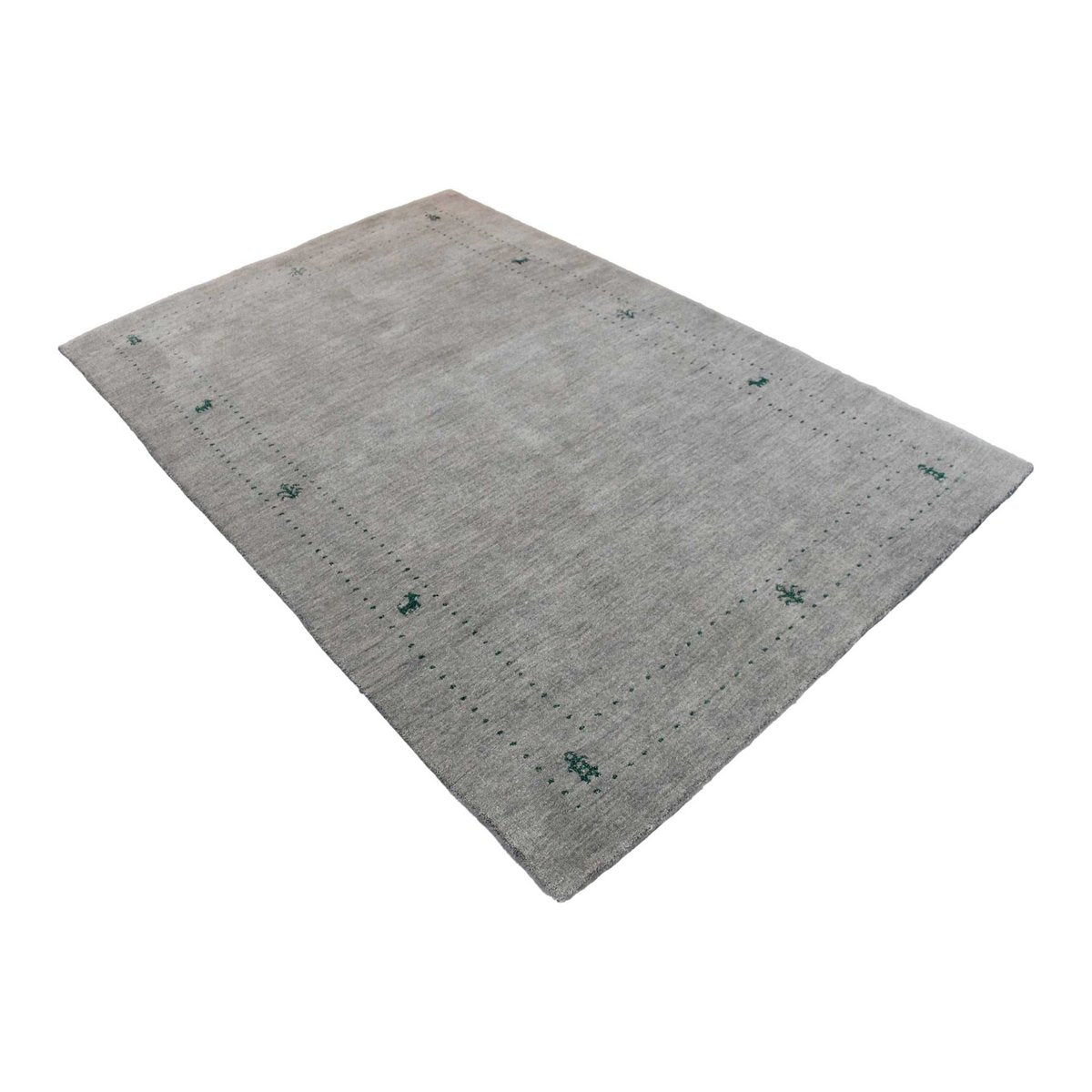 Grijs Gabbeh vloerkleed - 218x142 cm - HANDGEMAAKT