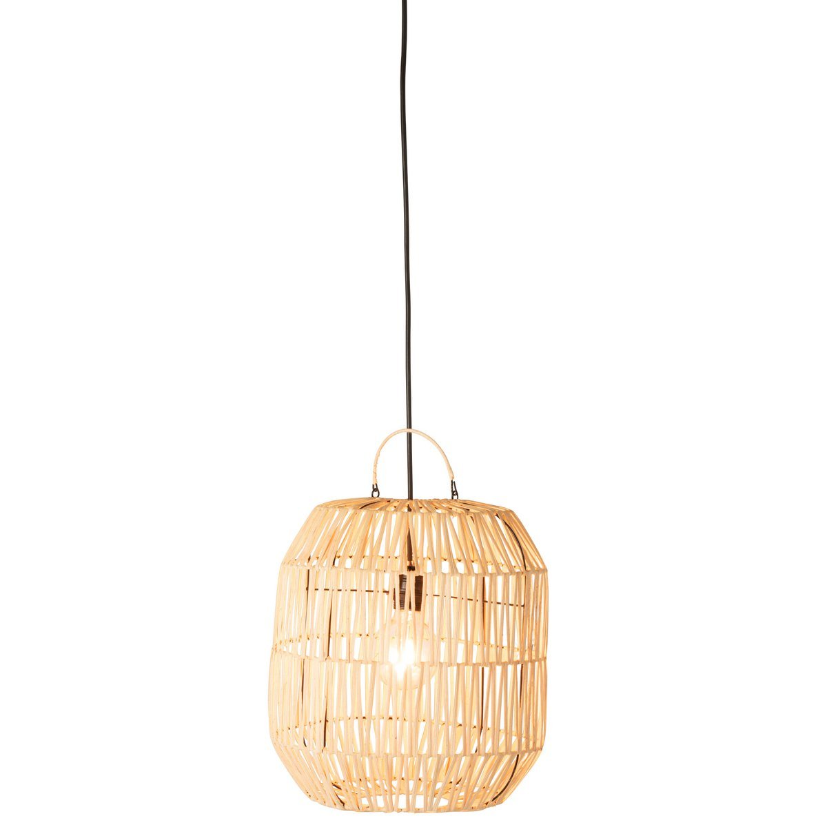 J-Line Cyclinderlamp - rotan - naturel