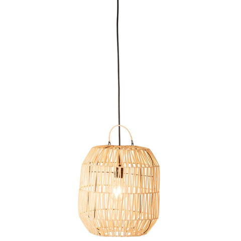 J-Line Cyclinderlamp - rotan - naturel