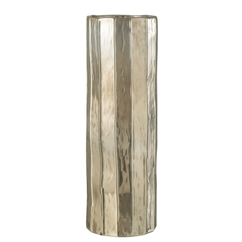 J-Line vaas Ary Klei - keramiek - zilver - large
