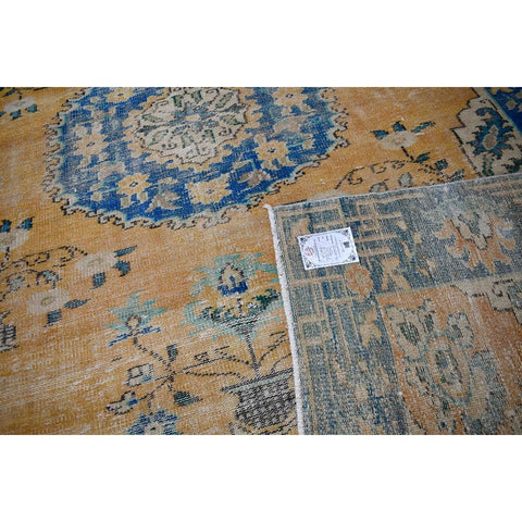 Boho vintage vloerkleed - 277x208 cm - HANDGEMAAKT