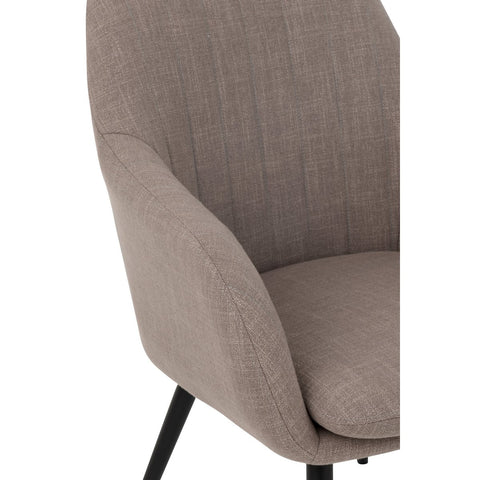 J-Line Stoel Miles Staal/Schuim Taupe
