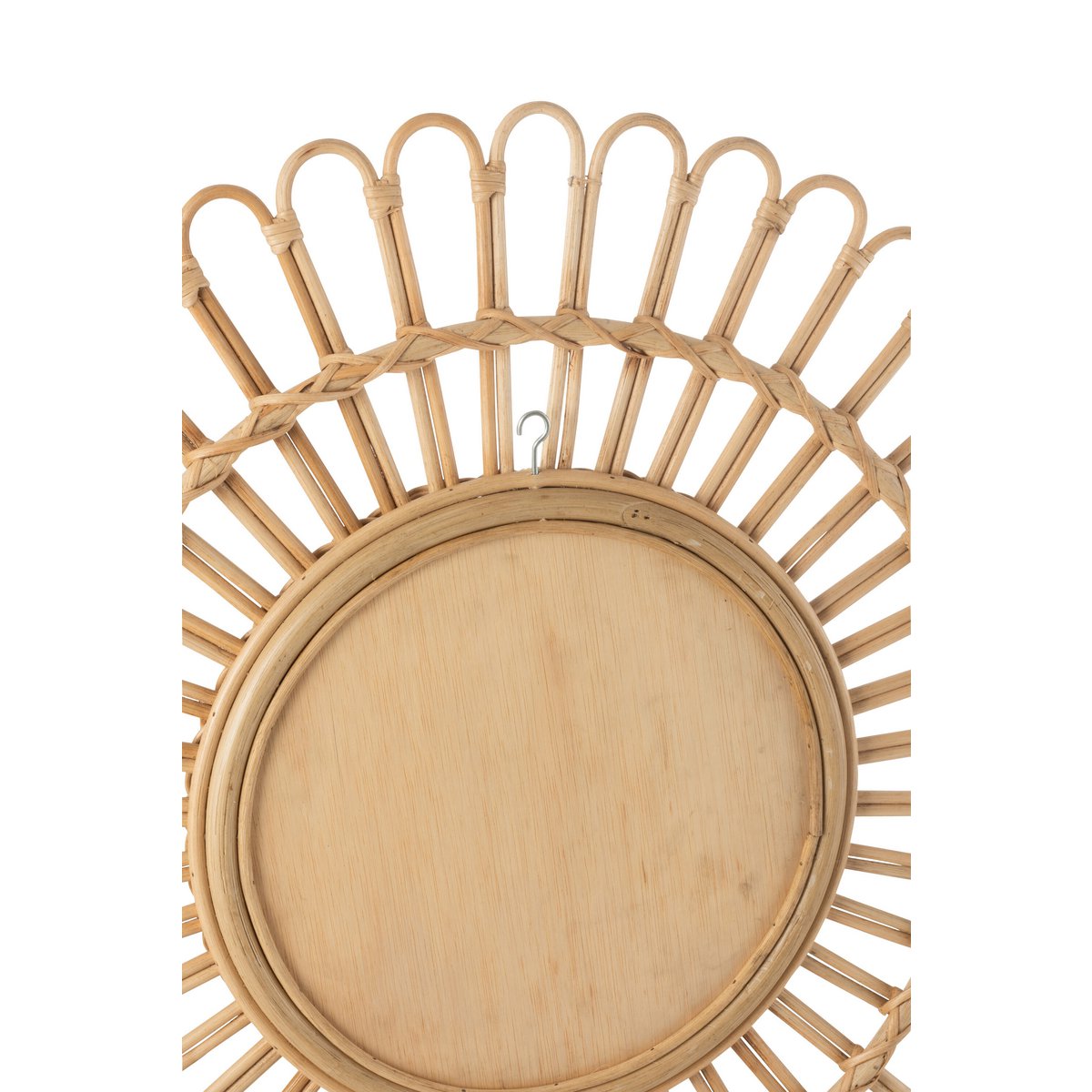 J-Line spiegel Ellen Rond - rotan - naturel - klein