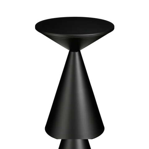 Royale Bijzettafel - H55 x Ø40 cm - Metaal - Zwart