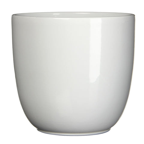 Tusca Bloempot - H35 x Ø39 cm - Wit