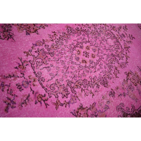 Roze vintage vloerkleed - 186x110 cm - HANDGEMAAKT