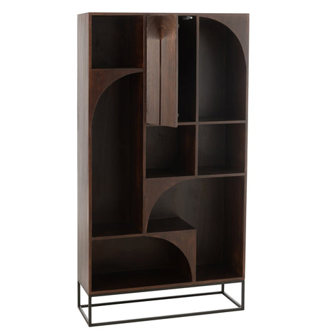 J-Line Rek Mode Mango Hout/Mdf Bruin
