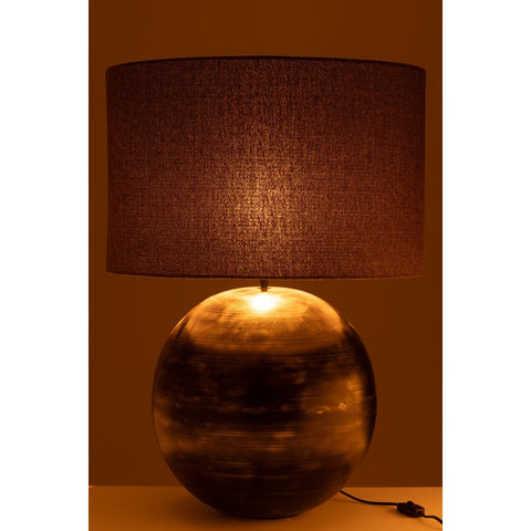 J-Line Lamp Schaal Metaal Zwart Large