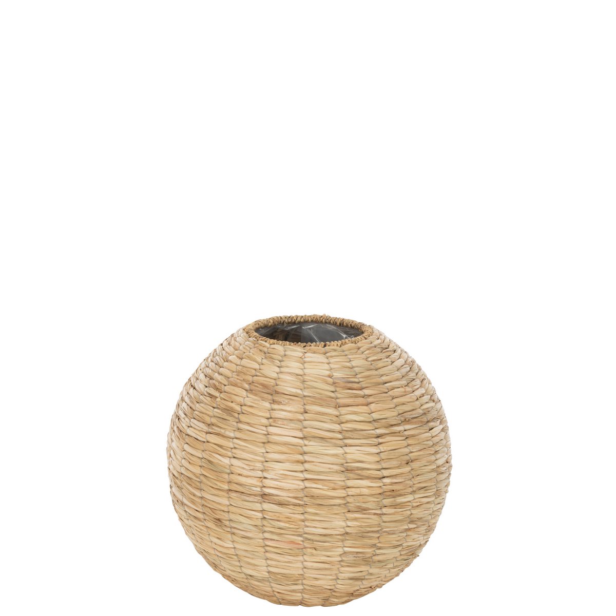 J-Line vaas Yumi Bol Stro - bamboe - naturel - groot