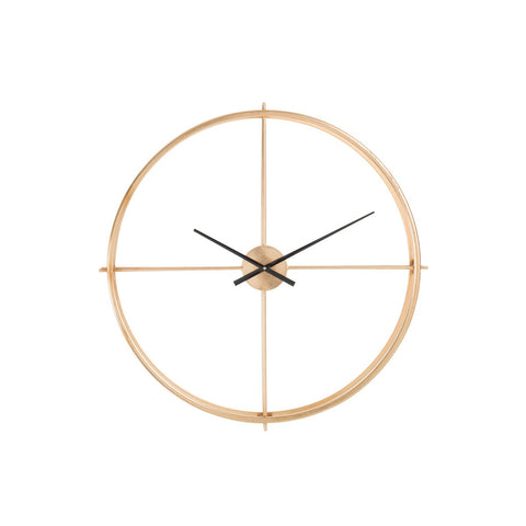 J-Line Rond klok - metaal - goud - S - Ø 80 cm