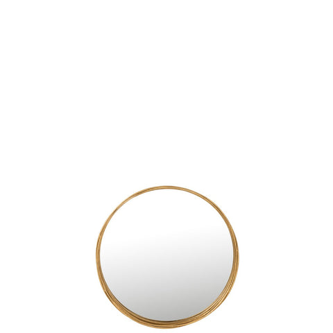 J-Line spiegel Aurora Rond - ijzer/gas - goud - small