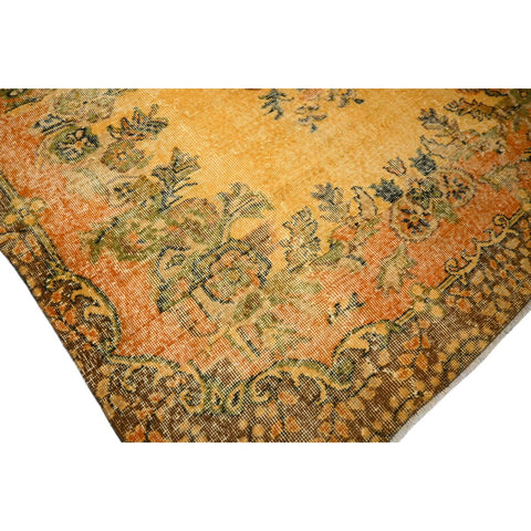 Geel vintage vloerkleed - 280x160 cm - HANDGEMAAKT