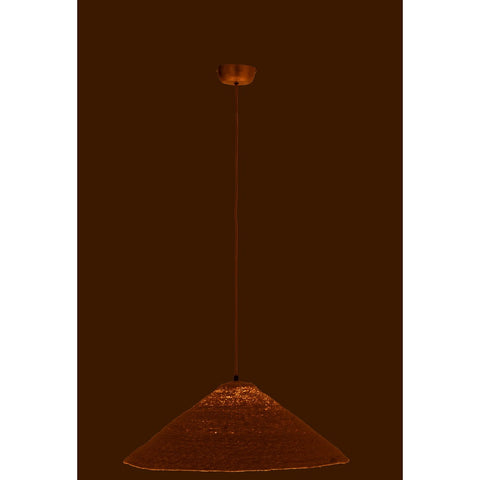 J-Line hangende Lamp Hoed Moonj - jute - naturel - small