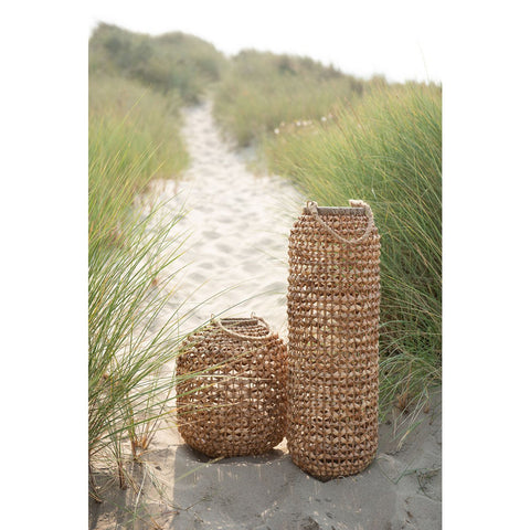 J-Line lantaarn Lena Water - riet - naturel - large