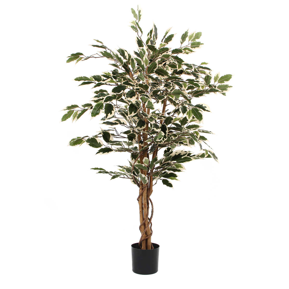 Ficus Kunstplant - H110 x Ø70 cm - Groen Bont