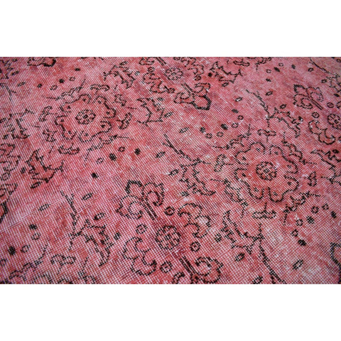 Roze vintage vloerkleed - 203x115 cm - HANDGEMAAKT