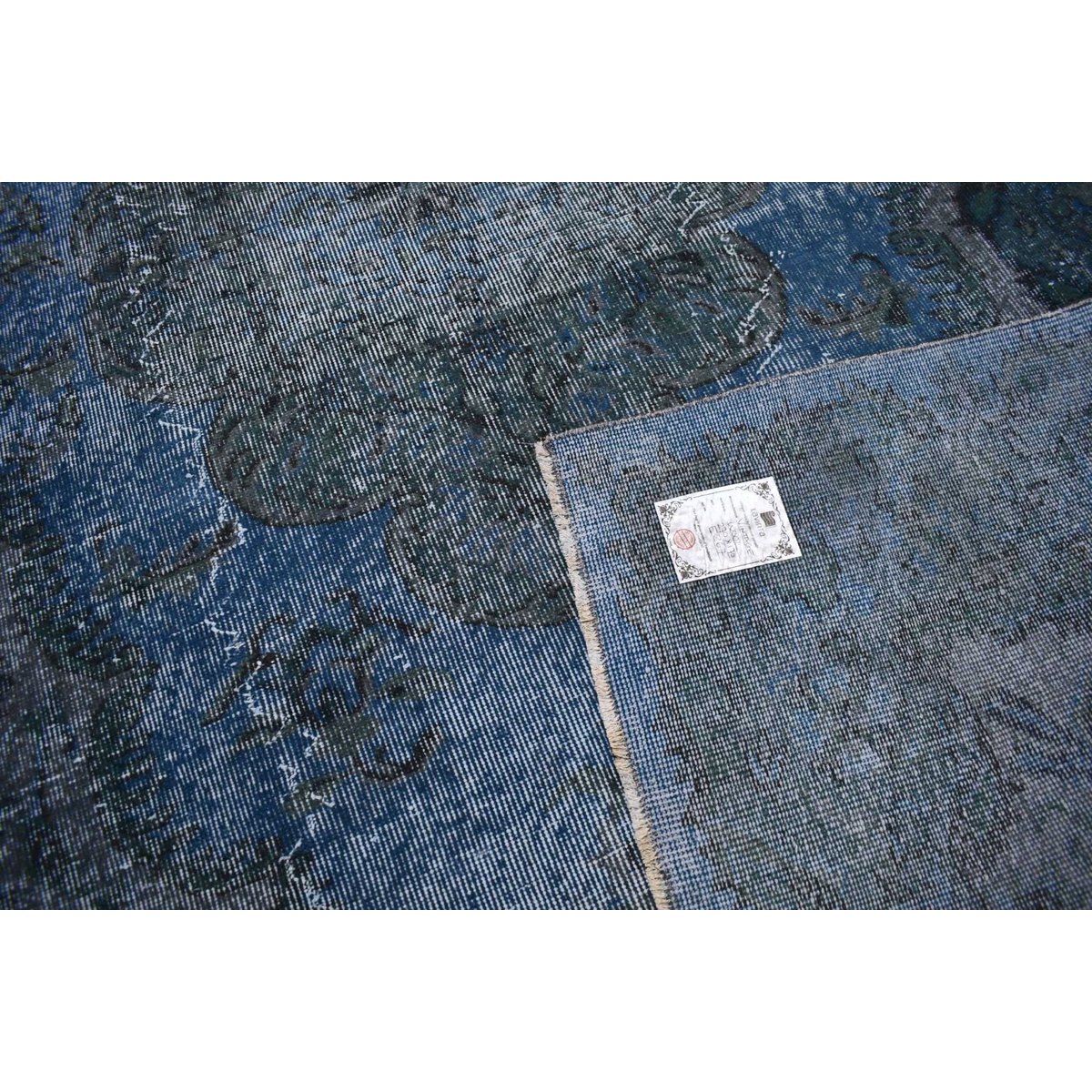 Blauw vintage vloerkleed - 270x170 cm - HANDGEMAAKT