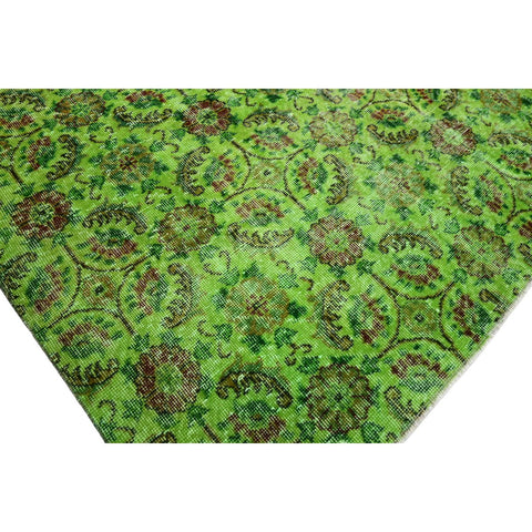 Groen vintage vloerkleed - 290x190 cm - HANDGEMAAKT
