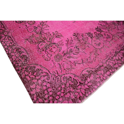 Roze vintage vloerkleed - 290x180 cm - HANDGEMAAKT