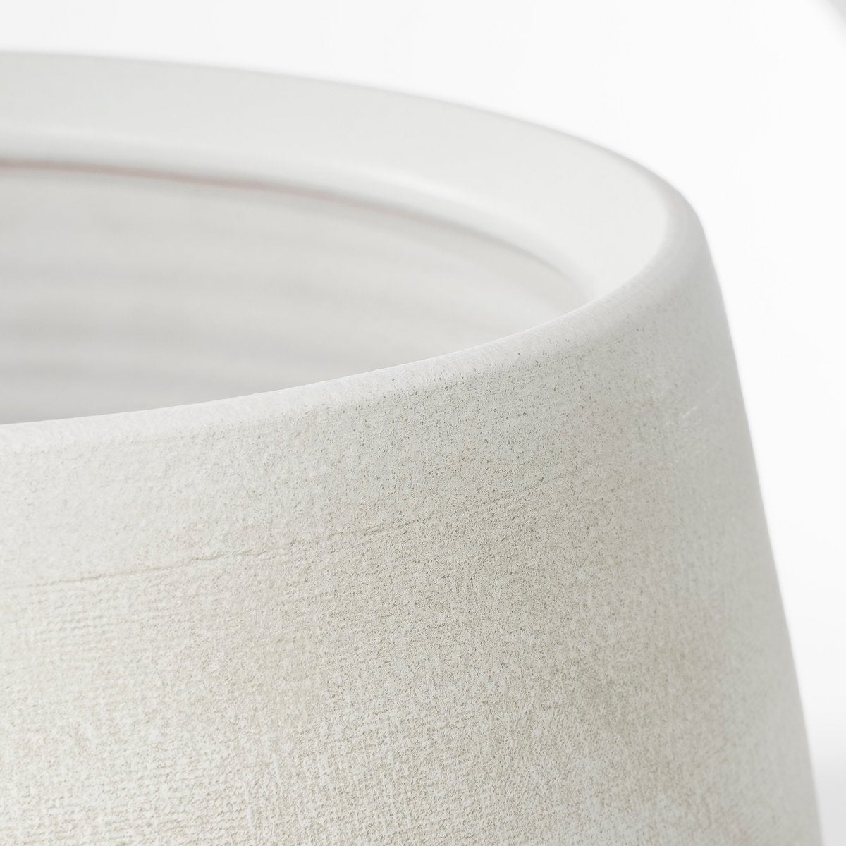 Douro Bloempot - H18 x Ø20 cm - Terracotta - Off White