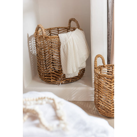 J-Line Manden Bananen - hout/jute - naturel