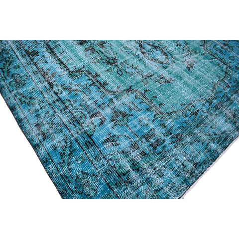Turquoise vintage vloerkleed - 267x172 cm - HANDGEMAAKT